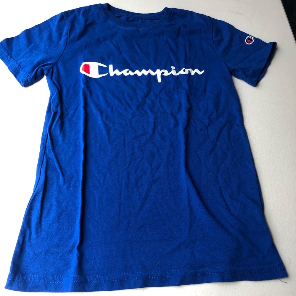 blue champion shirt
